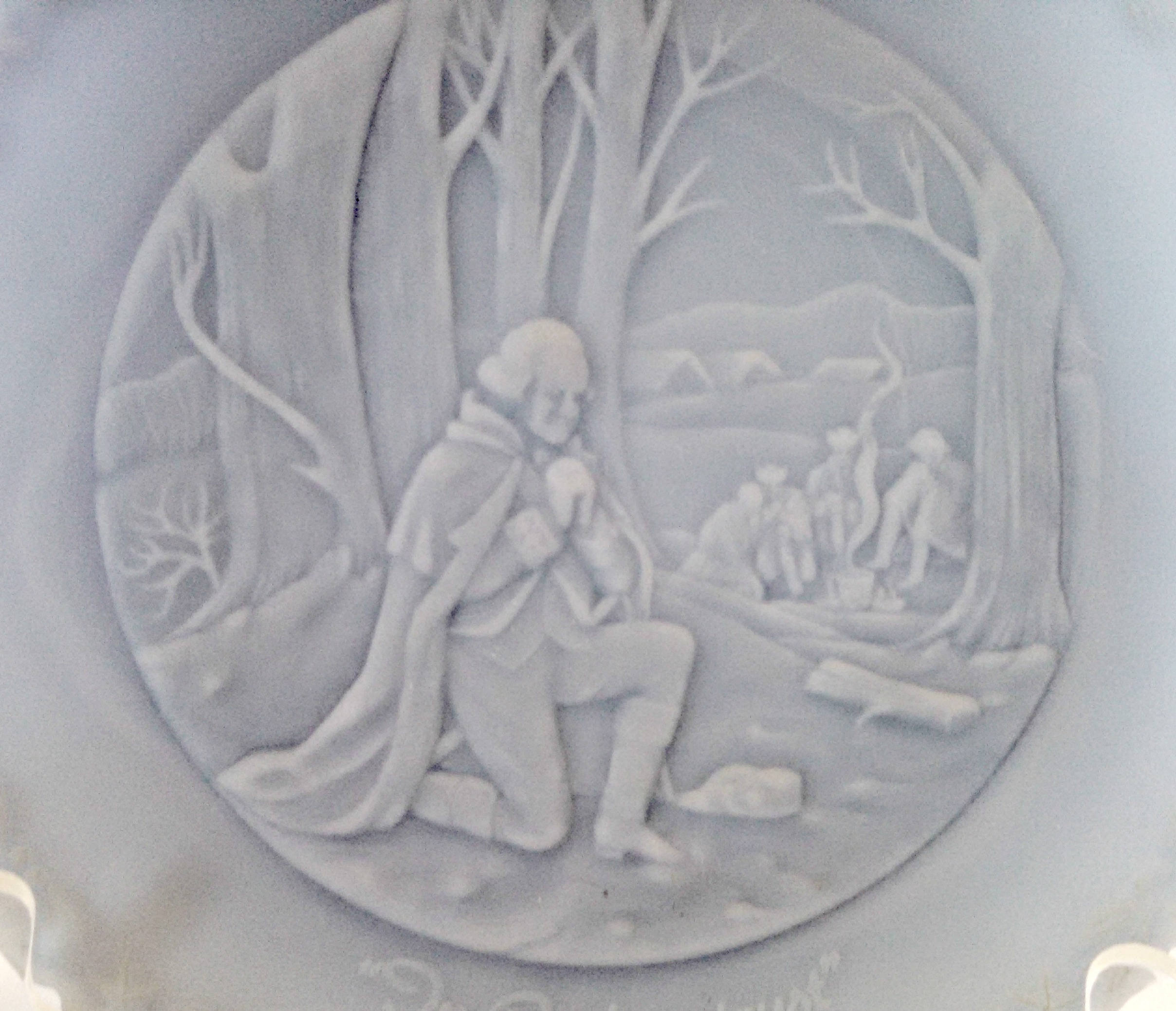 Fenton Bicentennial Commemorative Plate In God We Trust