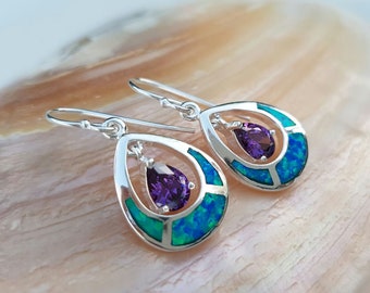 Siri Loop Earrings Light Amethyst