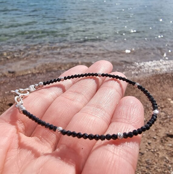Black spinel bracelet best sale