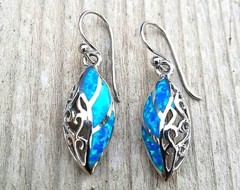 Blue Opal earrings