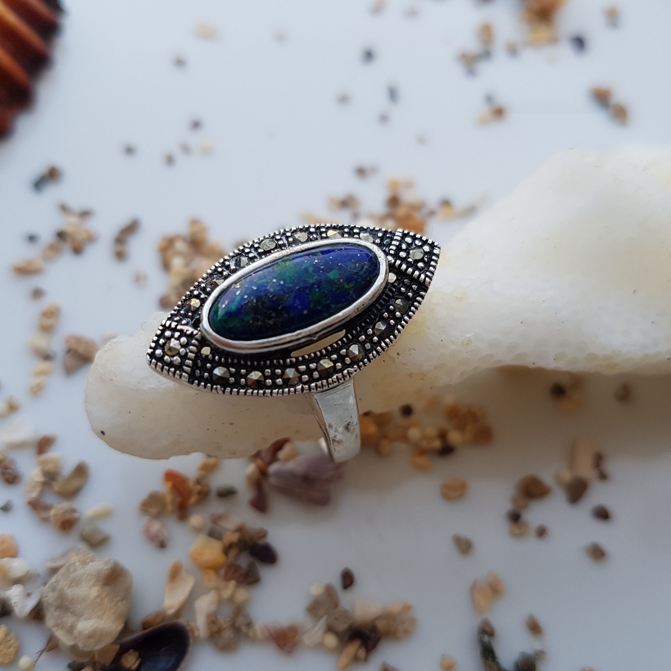 Bague "motif tresse surmonté d'un zirconium"Argent massif 925°°° rhodié