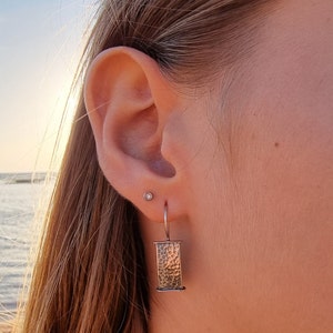 Hand Made Silver Earrings, Sterling Silver 925, Made In Israel.