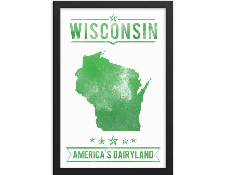 WISCONSIN State Typography Print, Typography Poster, Wisconsin Poster, Wisconsin Art, Wisconsin Gift, Wisconsin Decor, Wisconsin Print, Love FOREST GREEN