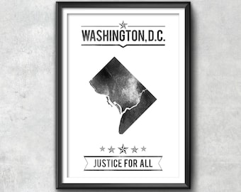 Washington dc Typography Print, Typography Poster, Washington DC Poster, Washington DC Art, Washington DC, Washington dc Map, poster art