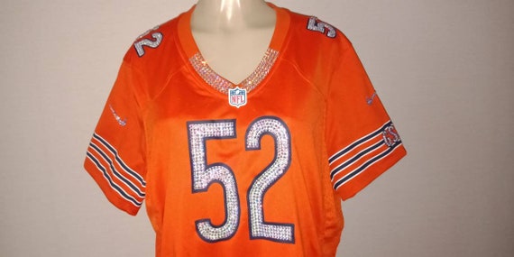 Chicago Football Bears Vintage Custom Crystal Bling Service jersey