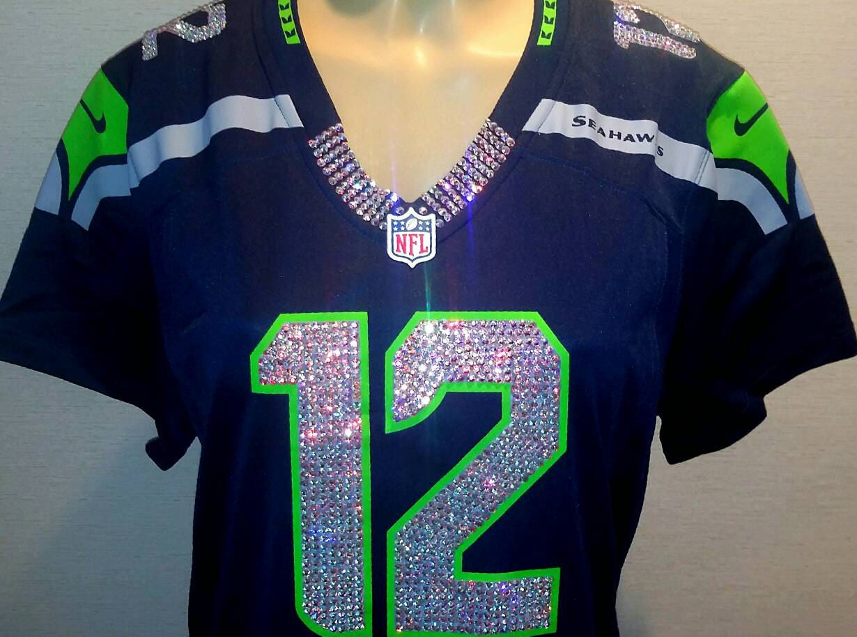 glitter seahawks jersey