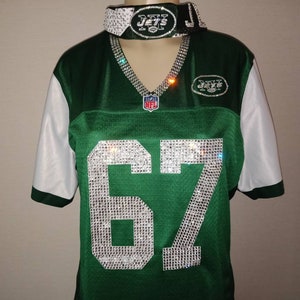New York Football Jets ProLine Crystal Bling Service (This Jersey is a display, jersey not included) *Read description*