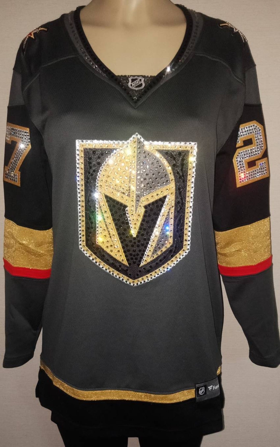 Las Vegas Hockey Golden Knights Custom Crystal Bling Service 