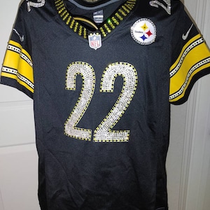 Pittsburgh Football Custom Crystal Bling Service (This Jersey is a display, jersey not Included) *Please read description