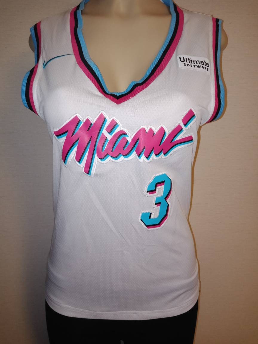 Miami Basketball Heat Vintage Crystal Blinged Jersey jersey -  Sweden