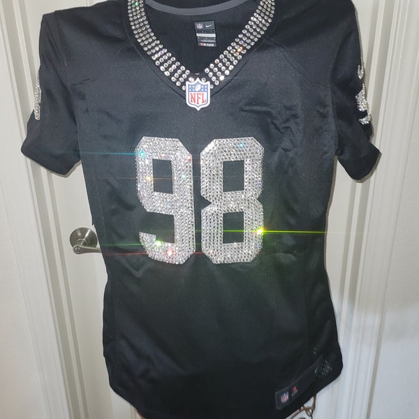 Pro Football Las Vegas Custom Crystal bling Service *This Jersey is a display, jersey not included* *Read Description*