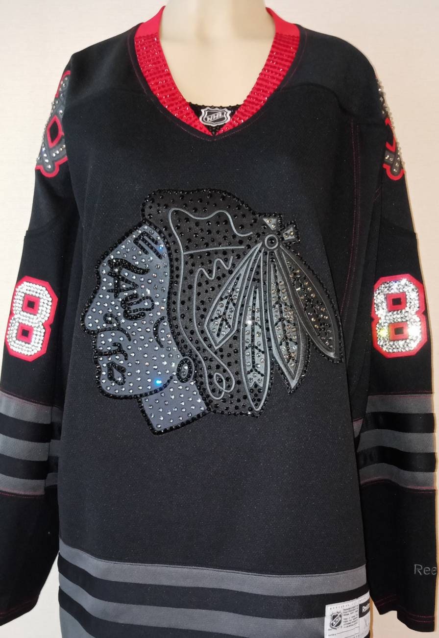 Chicago Blackhawks Jersey Material String Backpack Collectable Keepsake  E7-1754
