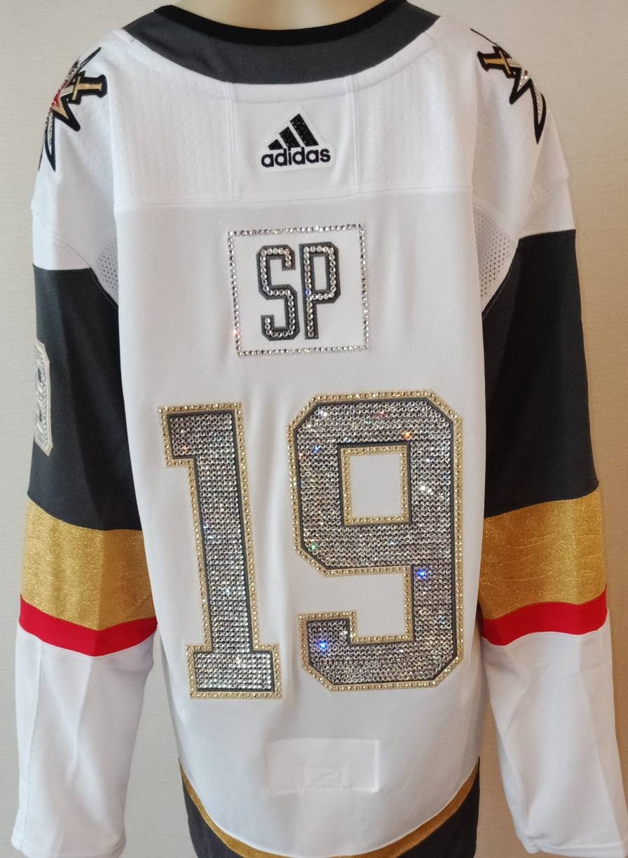 SportnBling Las Vegas Hockey Golden Knights Custom Crystal Bling Service (This Jersey Is A Display, Jersey Not Included) *Read Description