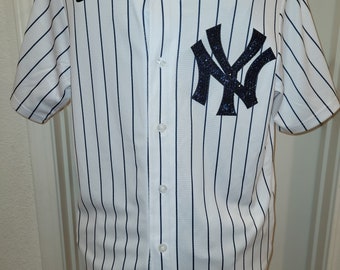 Pro Baseball New York Custom Crystal bling service (This jersey is a display, jersey not included) *read description*