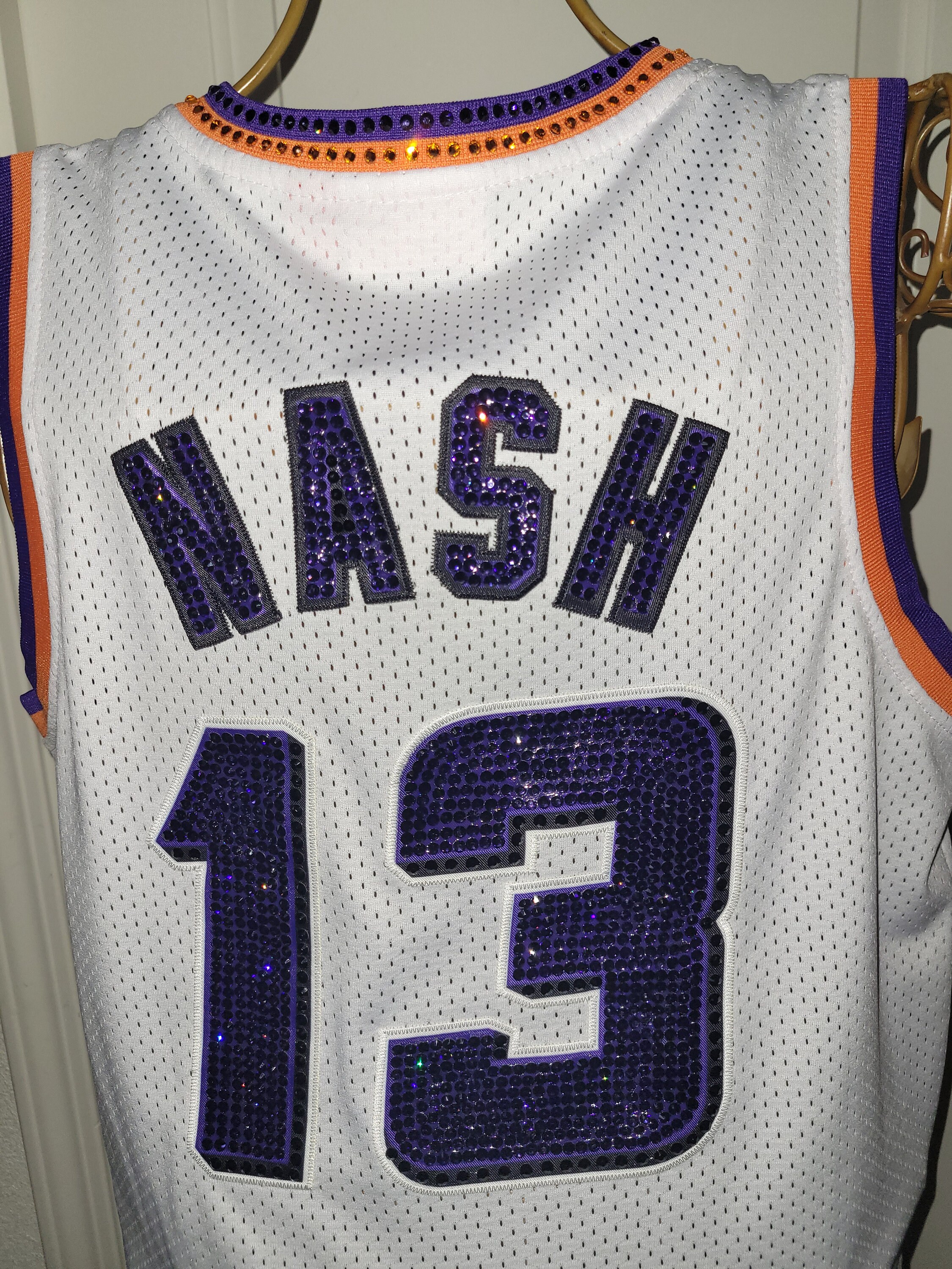 Pro Basketball Vintage Phoenix Custom Crystal Bling Service