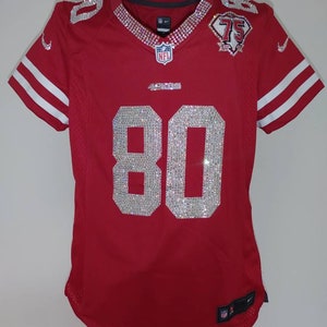 San Francisco Pro Football Custom Crystal Bling Service. (Jersey is a display Jersey not included) *Read Description*