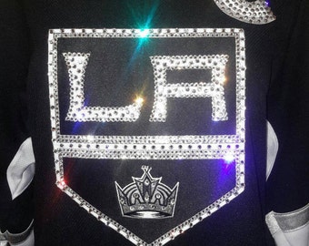 Los Angeles Hockey Kings Custom Crystal Bling Service this 