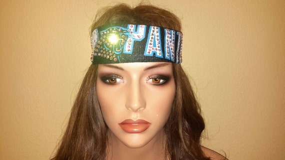 Carolina Football Panthers Crystal Blinged Out Headband read