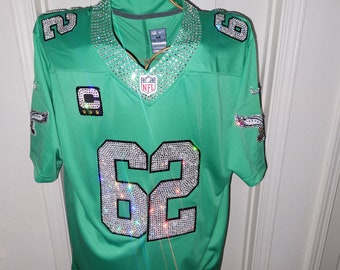 Philadelphia Pro Football Custom Crystal Bling Service *Jersey is a  display, jersey not included in the service *Read Description