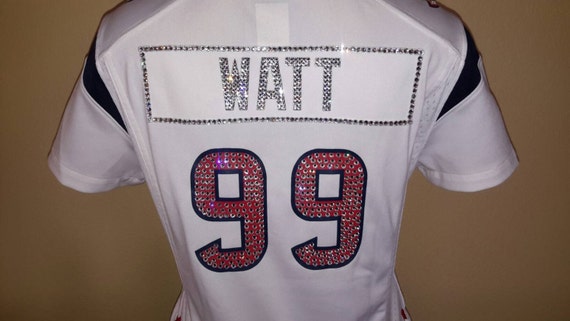 Houston texans bling jersey discount