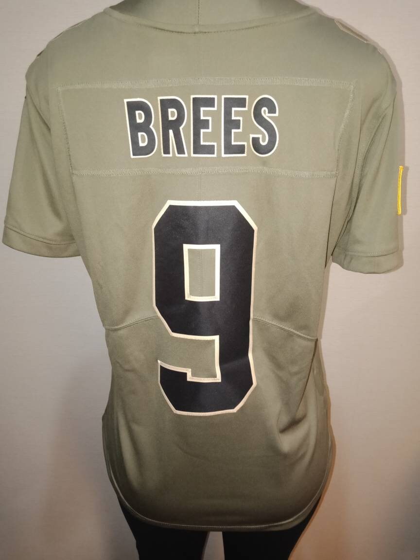 olive green saints jersey