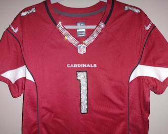 Arizona Football Cardinals Custom Crystal Blinged Service (Jersey es para exhibición Jersey no incluido) *Leer descripción*