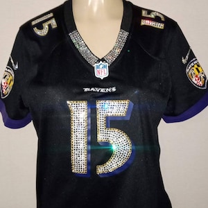 Baltimore Football Crystal  Custom bling service *This Jersey is a display jersey not included* Please read description