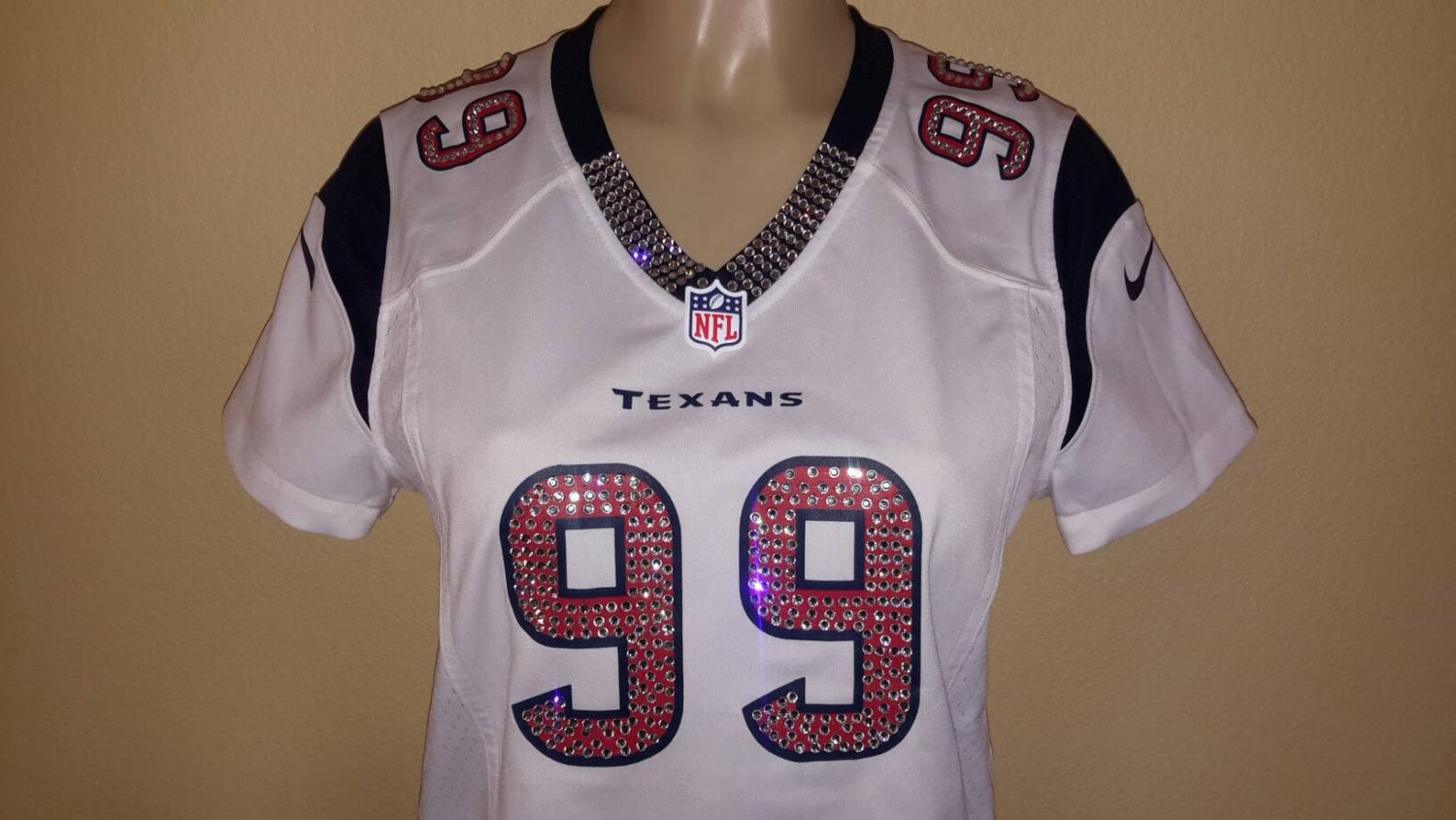 bling texans jersey