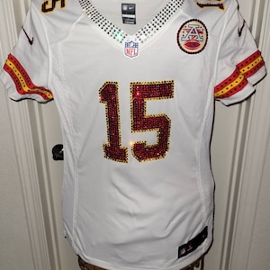 Kansas City Football Custom Crystal bling Service *Jersey is a display, jersey not included) *read description