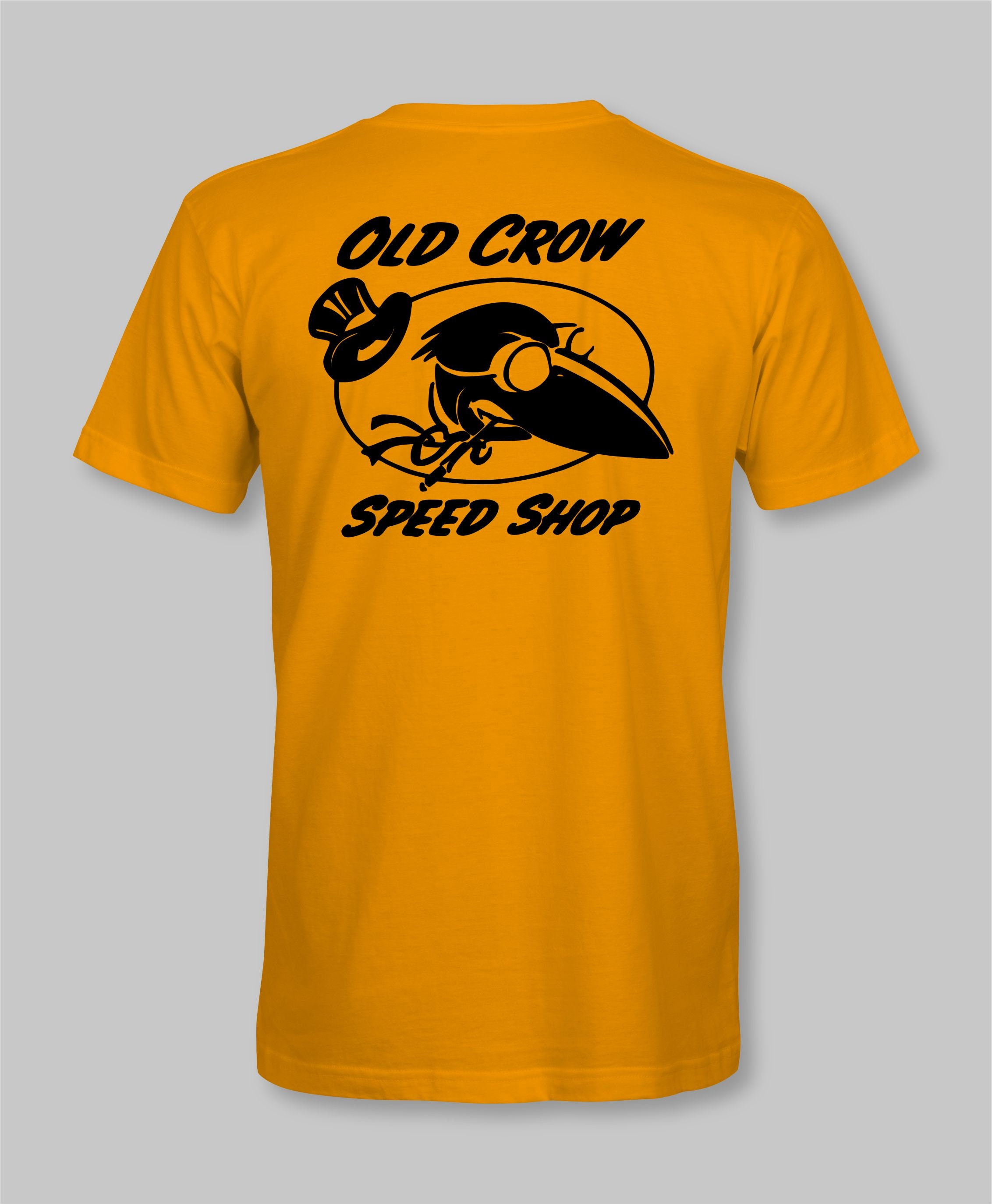 Old Crow Speed Shop Retro TShirt 50/50 Cotton Blend Etsy