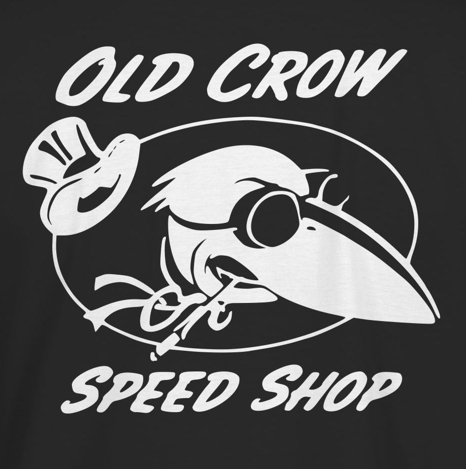 Old Crow Speed Shop Retro TShirt 50/50 Cotton Blend Etsy