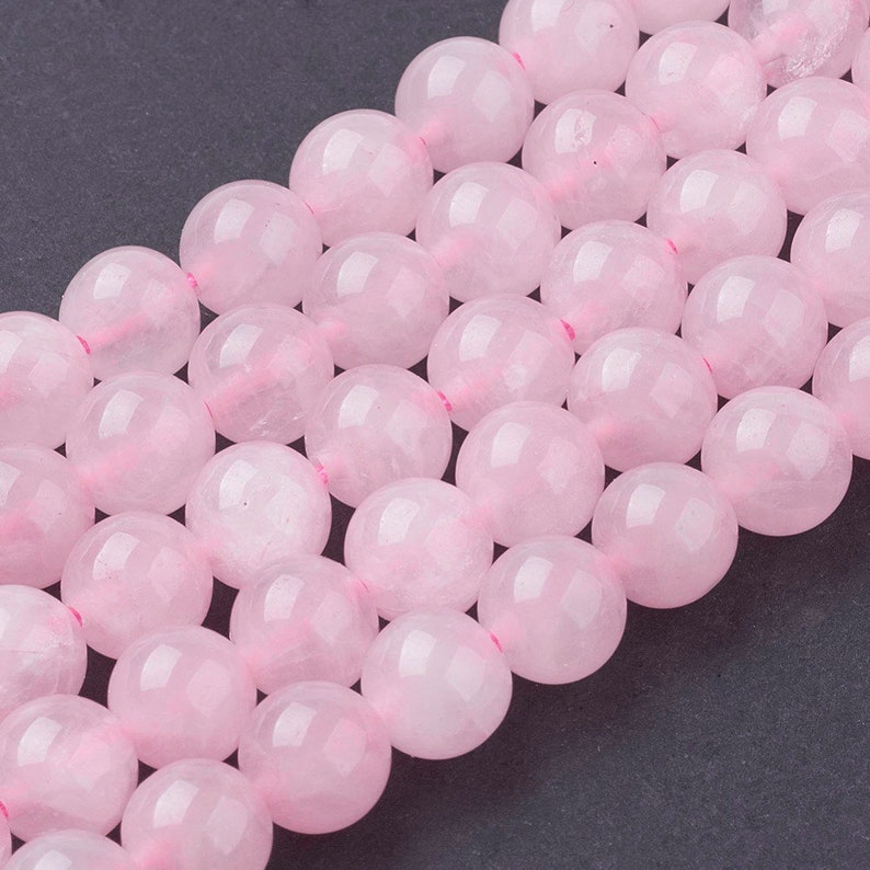 Pcs Gemstones DIY Jewellery Making Crafts Rose Quartz Round Beads 6mm Pink 60