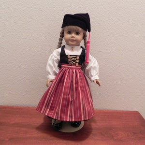 Icelandic Costume for 18&quot; American Girl Doll