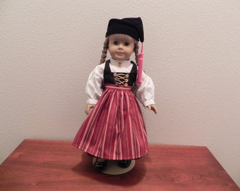 Icelandic Costume for 18" American Girl Doll