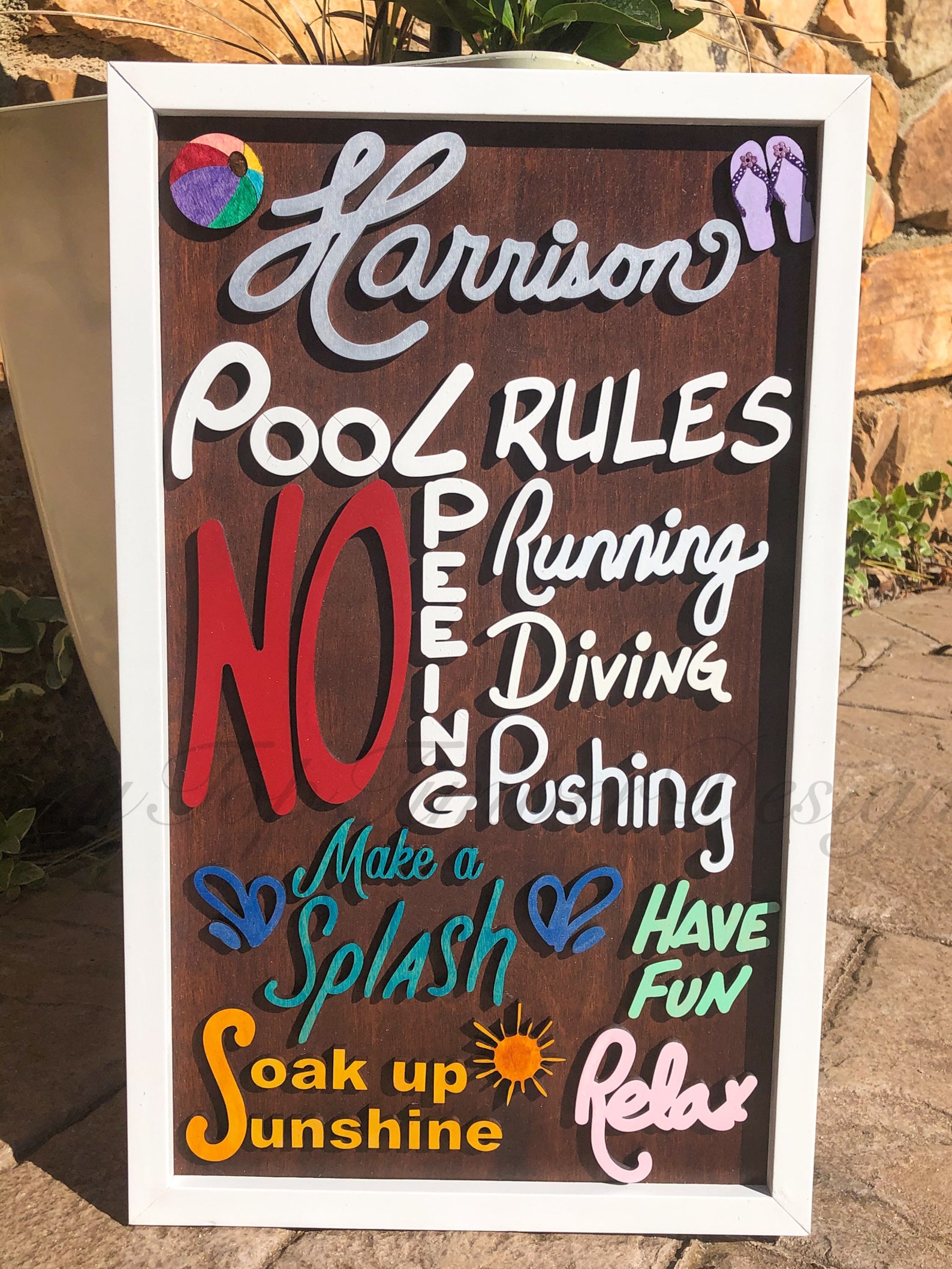 Pool Rules Sign SVG DIGITAL FILE File for Laser Cutting Etsy
