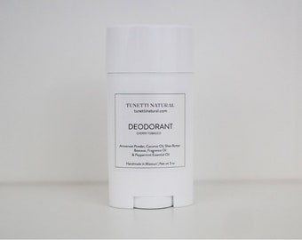 Deodorant - Plastic Applicator, Natural Organic Handmade