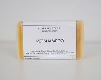 Pet Shampoo Bar -  All Natural Soap, Handmade Soap, Homemade Soap, Handcrafted Soap