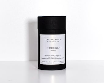 Natural Deodorant - Biodegradable Packaging, Natural Organic Handmade