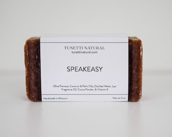 Speakeasy Soap -  Natural Soap, Handmade Soap, Homemade Soap, Handcrafted Soap