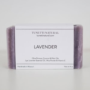 Lavender Soap -  All Natural Soap, Handmade Soap, Homemade Soap, Handcrafted Soap