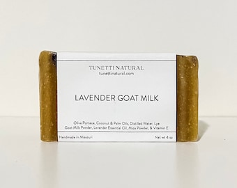 Lavender Goat Milk Soap -  All Natural Soap, Handmade Soap, Homemade Soap, Handcrafted Soap