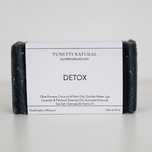 Handmade Detox Soap: Activated Charcoal, Oatmeal & Essential Oils