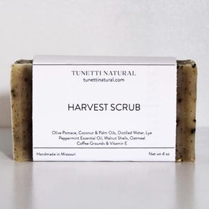 Harvest Scrub Bar Soap -  All Natural Soap, Handmade Soap, Homemade Soap, Handcrafted Soap