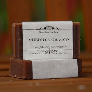 Cherry Tobacco Soap Natural Soap, Handmade Soap, Homemade Soap, Handcrafted Soap image 2