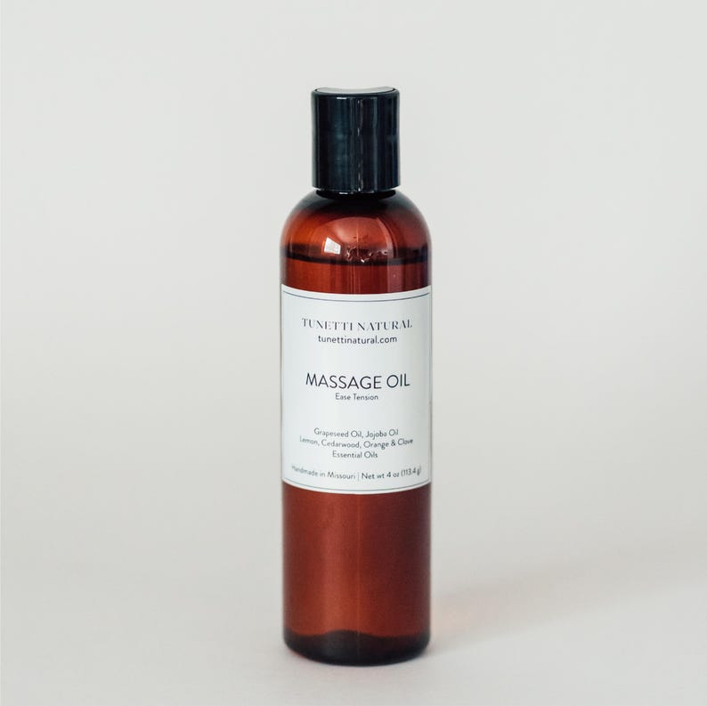 Natural Massage Oil - Etsy