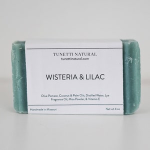 Wisteria & Lilac Soap -  Natural Soap, Handmade Soap, Homemade Soap, Handcrafted Soap