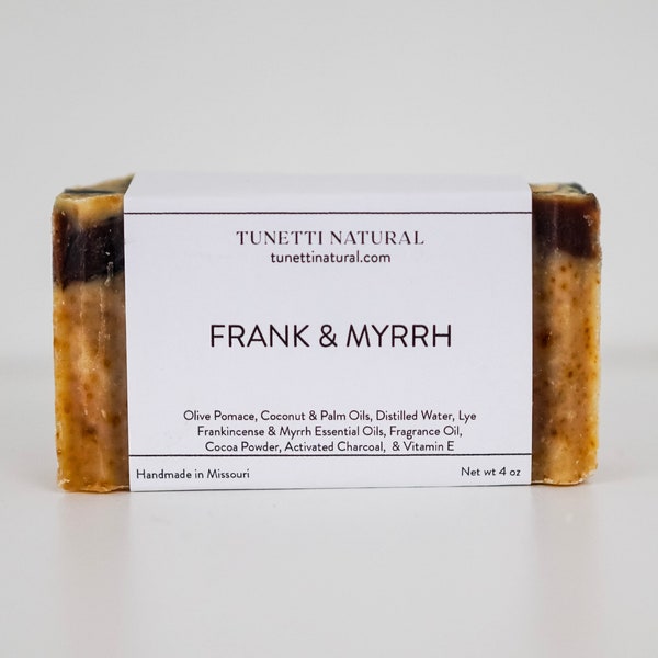 Frank & Myrrh Soap -  Natural Soap, Handmade Soap, Homemade Soap, Handcrafted Soap