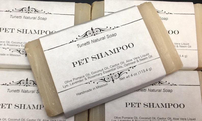 Pet Shampoo Bar All Natural Soap, Handmade Soap, Homemade Soap, Handcrafted Soap image 3