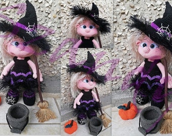 Elf Doll Witch amigurumi PDF pattern