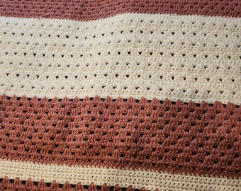 Crocheted lap throws